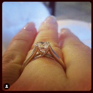 Engagement ring setting