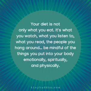 Your diet is not only what you eat by Claire